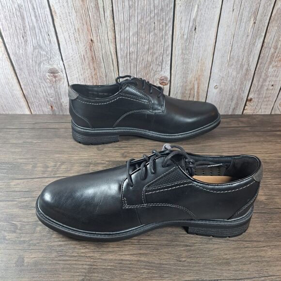 Clarks Unstructured Shire Low Black Leather Shoes Men\'s Wide Sz 11.5 W (NWOB) main image 9